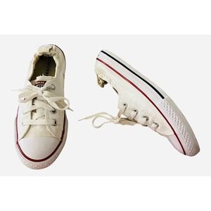 Converse‎ All Star Shoreline Slip On Sneakers Elastic Back White Red Size 3